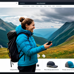 **

"A customer happily interacting with an AI chatbot on a website, fully clothed, viewing personalized product recommendations for hiking gear, safe for work, appropriate content, professional digital art, perfect anatomy, natural pose, well-formed hands, modern website design, friendly interface, showcasing relevant outdoor equipment, family-friendly, modest clothing."

**