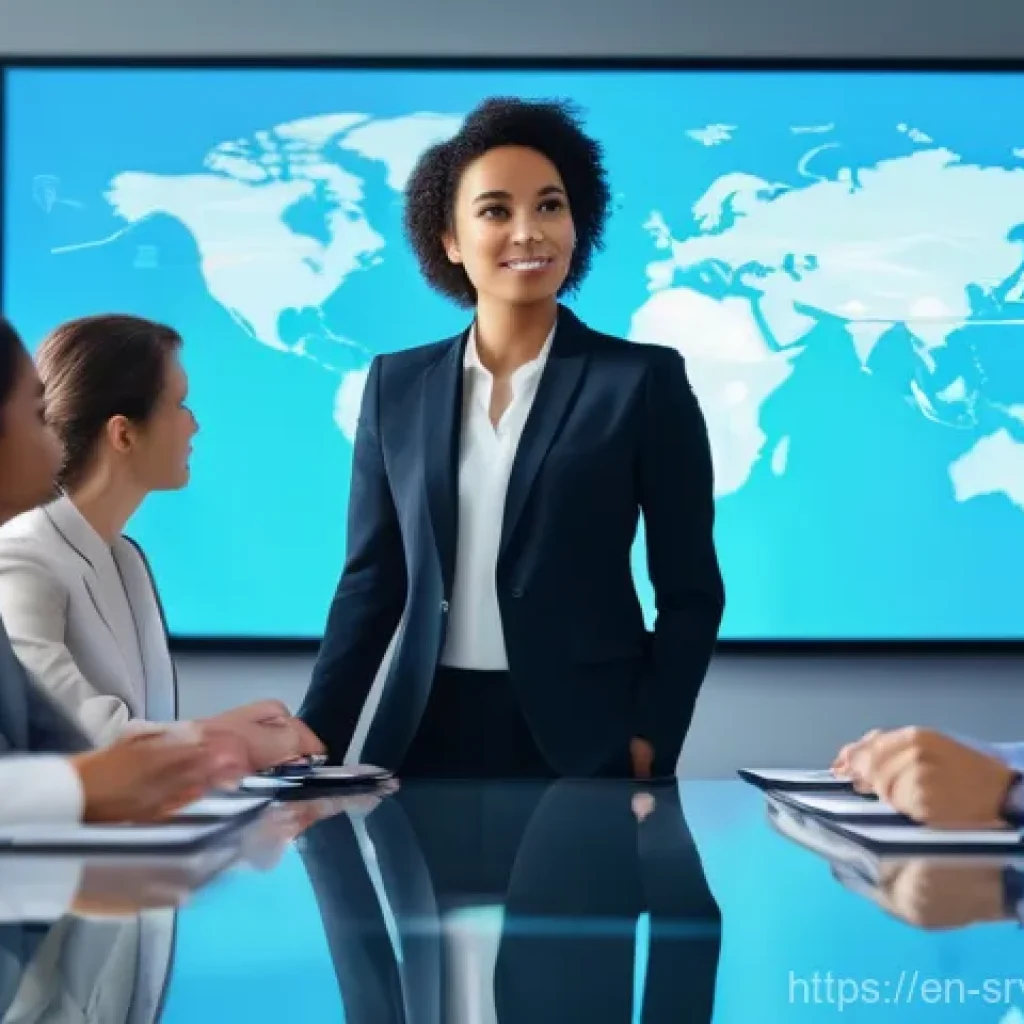 AI 상담사 서비스의 사례 연구 - **Prompt:** A diverse team of business professionals, including men and women of various ethnicities...