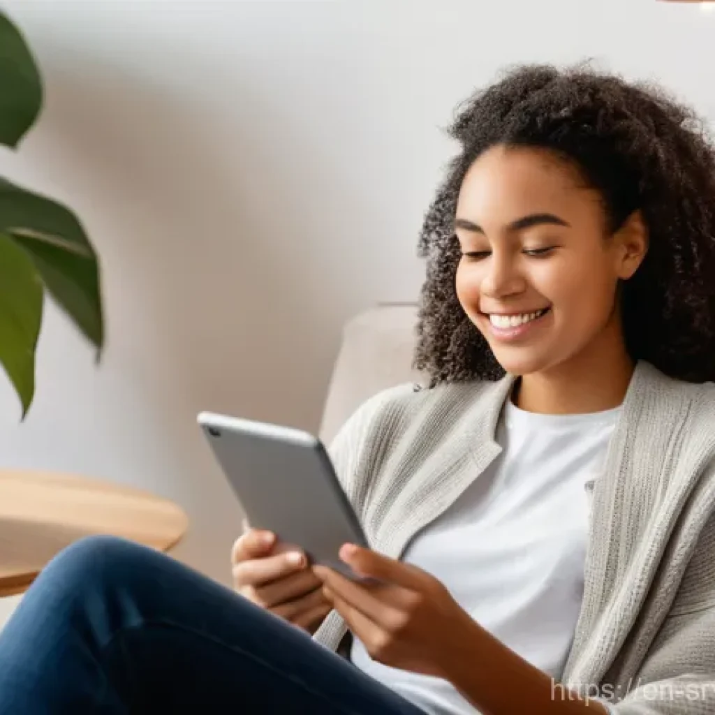 AI 상담사 서비스의 인사이트 분석 방법 - **Prompt:** A diverse young adult, wearing comfortable, modern casual clothing, sits in a cozy, soft...