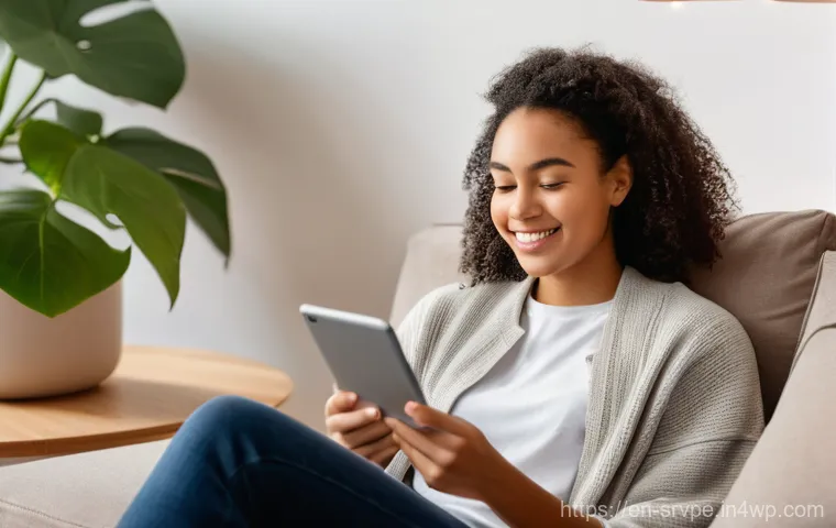 AI 상담사 서비스의 인사이트 분석 방법 - **Prompt:** A diverse young adult, wearing comfortable, modern casual clothing, sits in a cozy, soft...