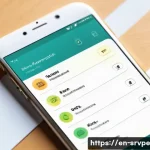 AI 상담사 서비스의 사용 편의성 - A sleek, modern customer service chatbot interface displayed on a smartphone screen, showing a frien...